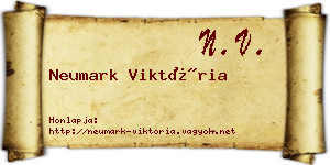 Neumark Viktória névjegykártya